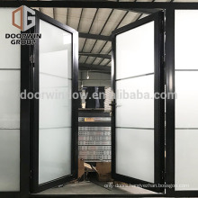 Custom new style exterior door side lite decorative glass swing door front aluminum doors design